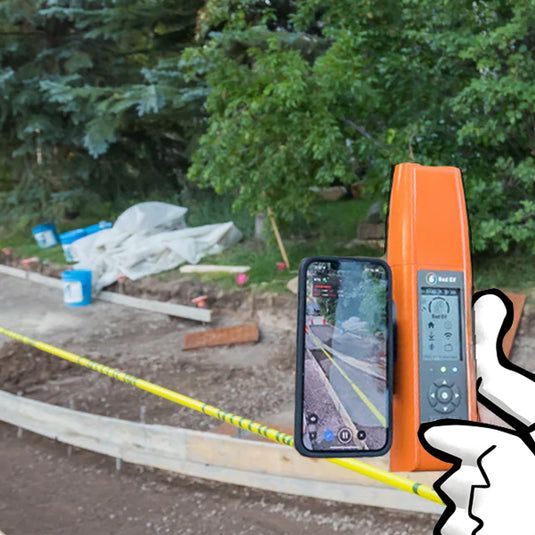 Bad Elf GNSS device in use on a construction site